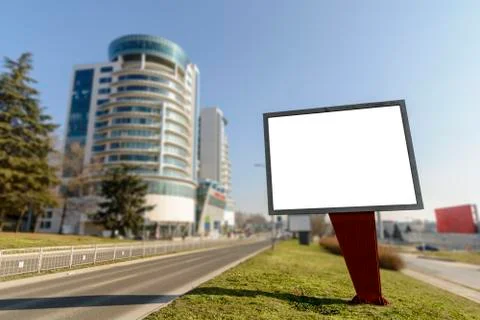 Billboard on the side of the Road Stock Photos