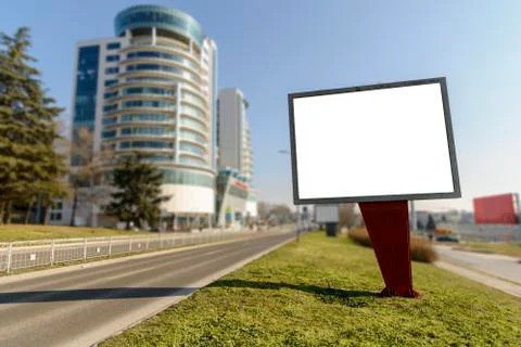 Billboard on the side of the Road Stock Photos