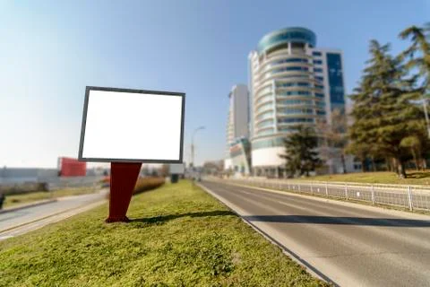 Billboard on the side of the Road Stock Photos