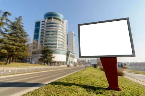 Billboard on the side of the Road Stock Photos