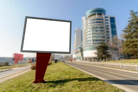 Billboard on the side of the Road Stock Photos