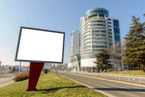 Billboard on the side of the Road Stock Photos