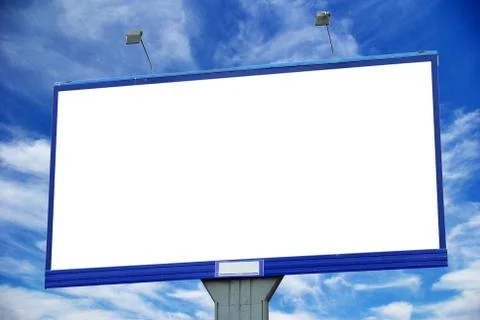 Billboard on sky 스톡 사진