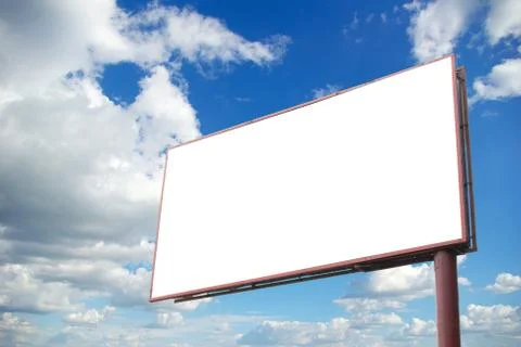 Billboard on sky 스톡 사진