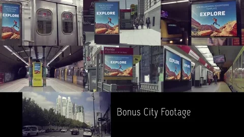 Billboard Subway Mockup Promos Stock After Effects