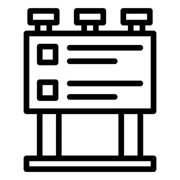 Billboard Vector Icon Design Illustration Stock Illustration