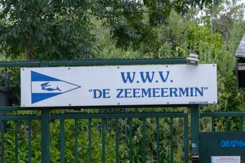 Billboard WWV De Zeemeermin At Weesp The Netherlands 20-7-2020 Stock Photos