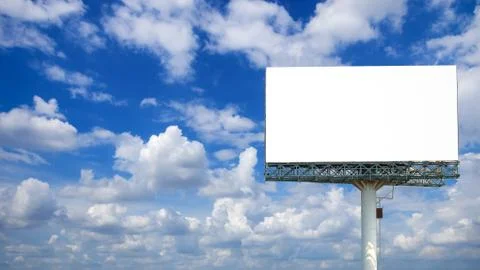Billboards isolated Stock Photos