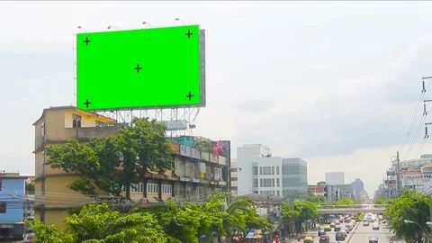 BillBord Green Screen Vídeo Stock 93030655