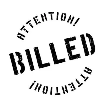 Billed rubber stamp Stock Illustration