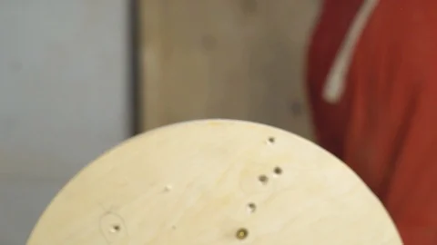 The billet on a lathe Stock Footage 85724153