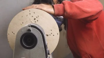 The billet on a lathe Stock Footage 85785814