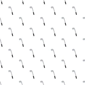 Billhook tool repeating pattern illustration on white background Stock Illustration