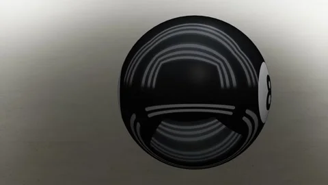 Billiard 8 ball for multipurpose use of projects Stock Footage 153091597
