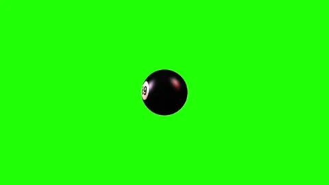 Billiard Ball 69 Green Screen Animation Stock-Footage 337197513
