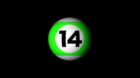 Billiard ball countdown explosion with alpha matt Stock Footage 8920233