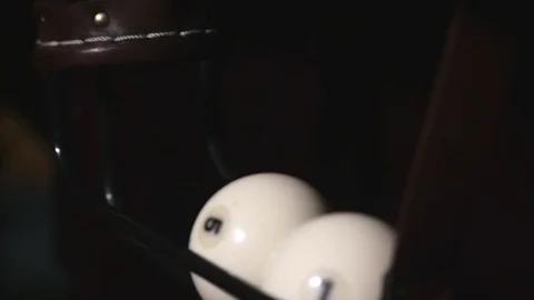 Billiard ball falls into a pocket 動画素材 76858064