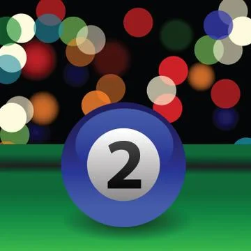 Billiard ball Stock Illustration