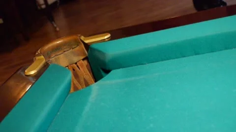 Billiard ball potted Stock Footage 13122079