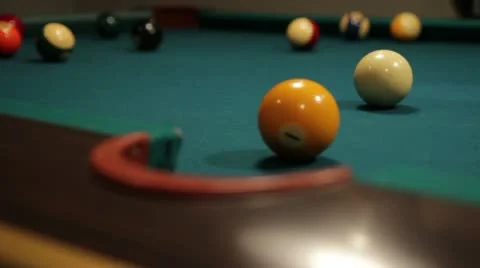 Billiard ball shot solid 스톡 동영상 12274364