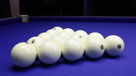 Billiard balls, close up Stock Footage 40634475