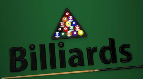 Billiard balls Stock Footage 42308554