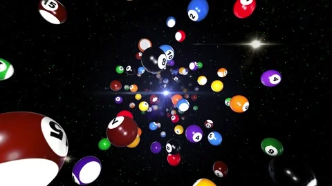 Billiard Balls Stock Footage 341837404