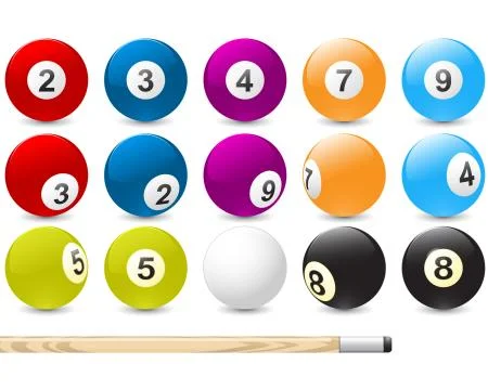 Billiard balls Stock Illustration