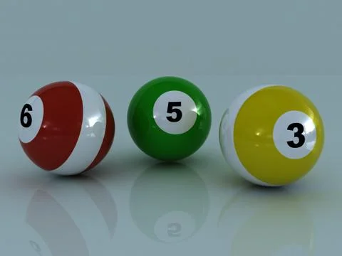 Billiard balls Stock Illustration