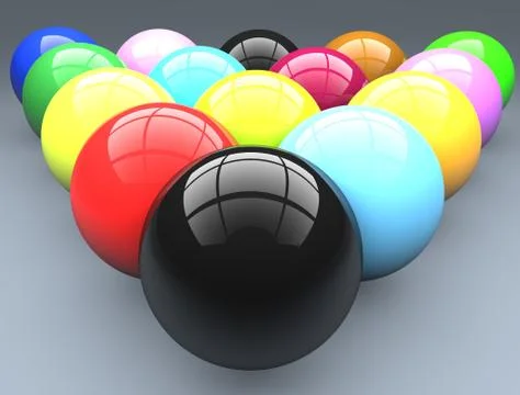 Billiard balls Stock Illustration