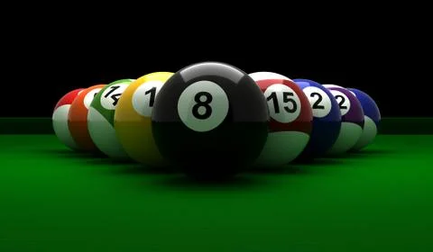 Billiard balls Illustration