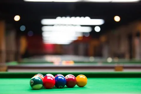 Billiard balls Stock Photos