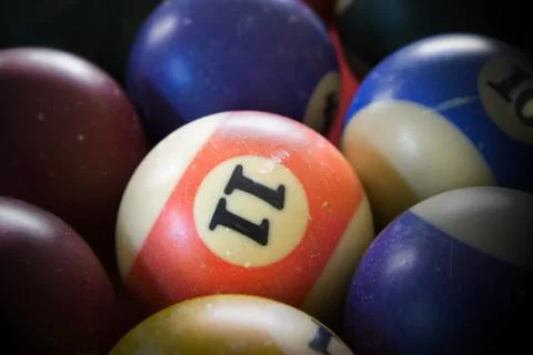 Billiard balls Stock Photos