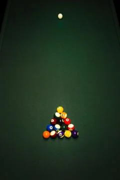 Billiard balls Stock Photos