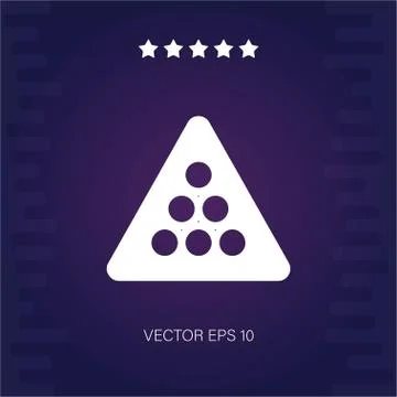Billiard balls vector icon Stock Illustration