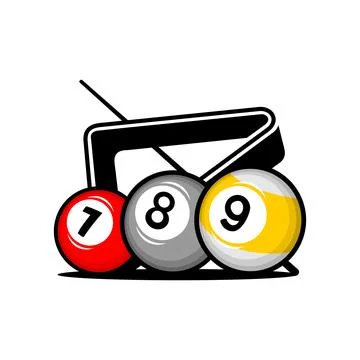 BILLIARD BALLS VECTOR Illustrazione stock