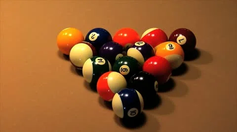 Billiard Break Stock Footage 20495935
