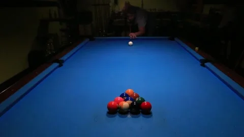 Billiard break Stock Footage 133971653