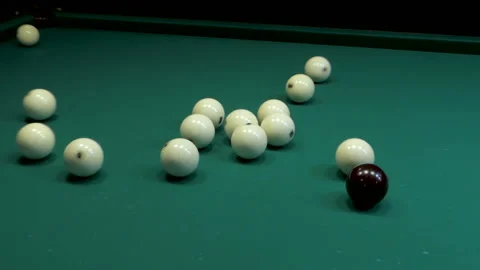 Billiard break triangle Stock Footage 86594594