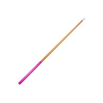 Billiard cue with pink handle Stock Illustration