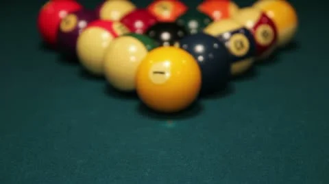 Billiard dolly straight close up Video stock 12274372