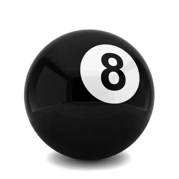Billiard eight ball Stock Illustration