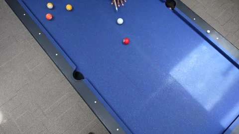 Billiard Game Close-Up Stock Footage 316347557