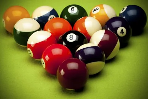 Billiard game concept Stock Photos