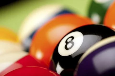Billiard game concept Stock Photos