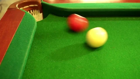 Billiard good shot Stock Footage 72634266