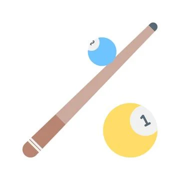 Billiard icon vector image. Illustrazione stock