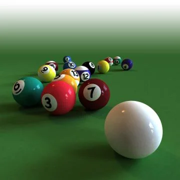 Billiard Stock Illustration