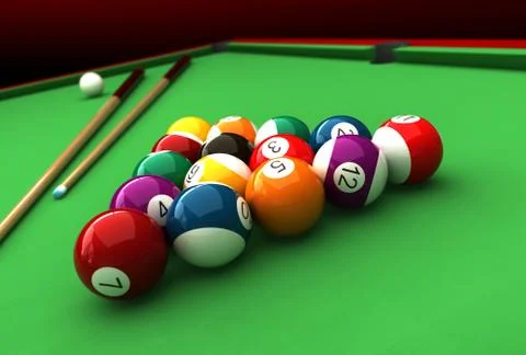 Billiard Stock Illustration