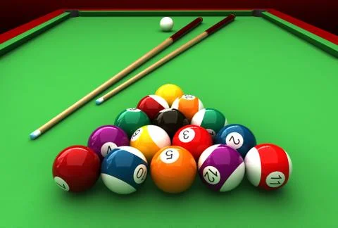 Billiard Stock Illustration